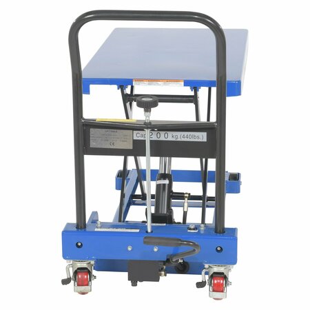 Vestil LOW PROFILE HYDRAULIC SCISSOR CART 400 LB AUTO-SHIFT CART-400-LP-AS